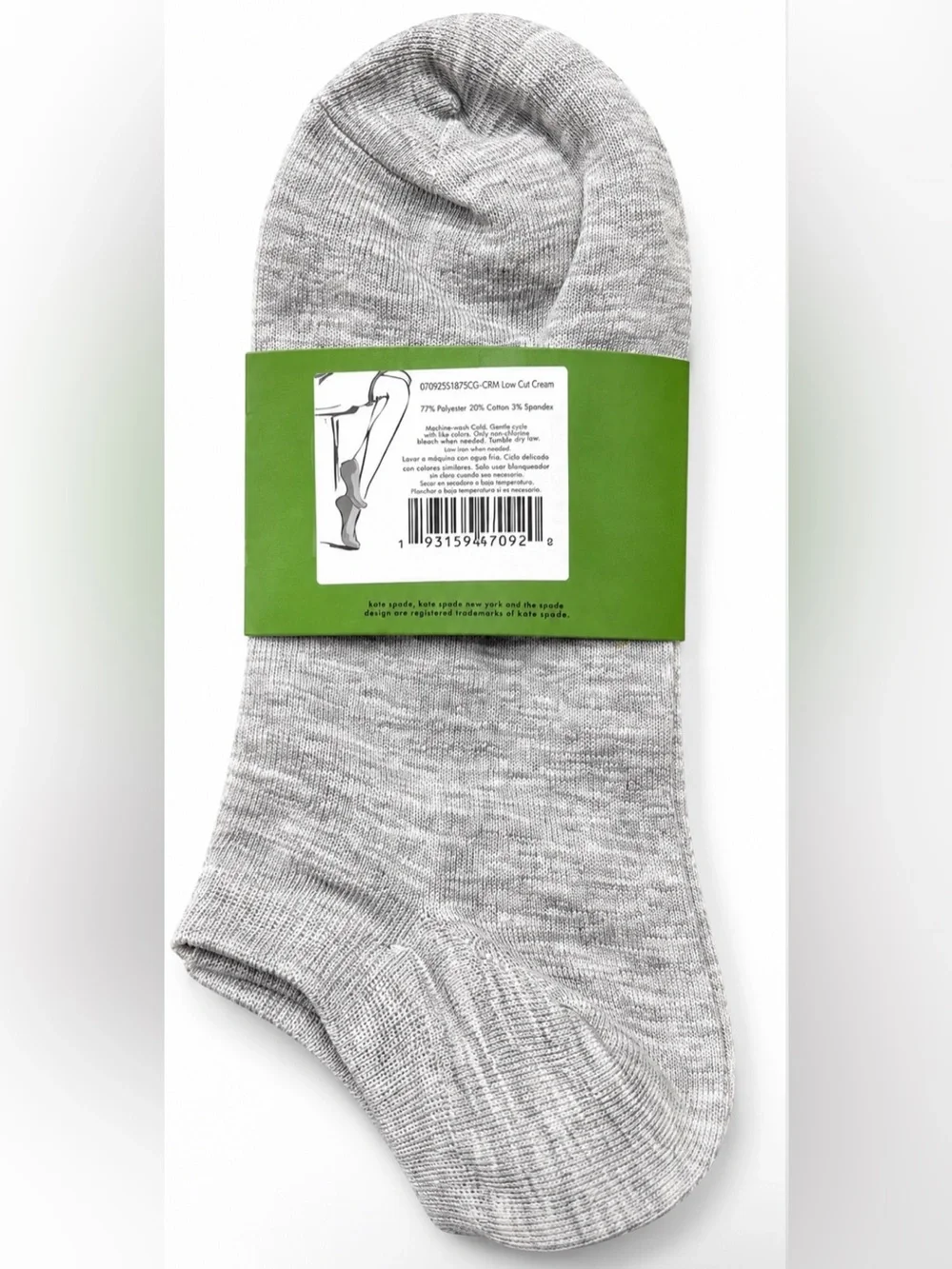 Kate Spade 3 Pair Low Cut Socks - Summer Snail